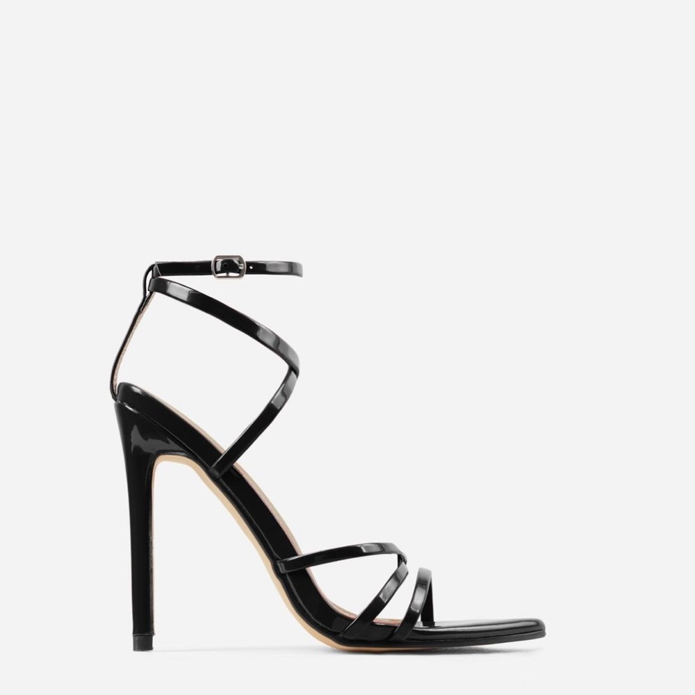 Black Strappy Heels Size 9 NWT - Picture 4 of 8